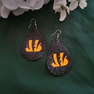 Custom Made Cincinnati Bengals Earrings